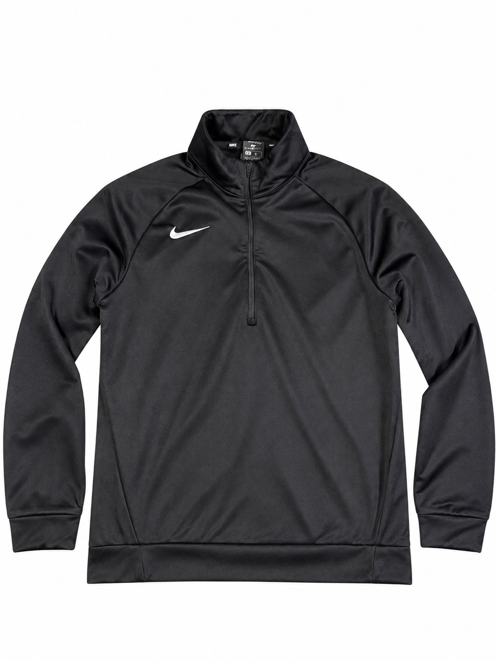 Nike Dri-FIT Mens M Black 1/4 Zip Pullover Long Sleeve Athletic Training Top